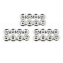 24Pcs Metal Connecting Rod Screw Gasket Shim Washer Rest for WPL C14 C24 C34 C44 MN D90 D91 D99S RC Car,Silver