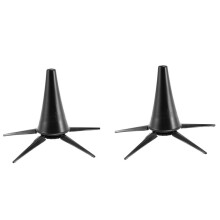 2X Tragbarer Klarinetten Ständer Halter Faltbarer Ständer Metall Ständer mit 5 Beinen Zubehör Teile für Blasen Instrumente