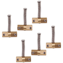 Guitar Compensated Bridge Brass Saddles Set 10.8mm Style Bridge Saddle for TL Style 6 Strings Electric Guitar Part(6Pcs)