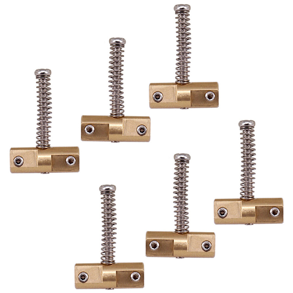 Guitar Compensated Bridge Brass Saddles Set 10.8Mm Style Bridge Saddle For Tl Style 6 Strings Electric Guitar Part(6Pcs) 6032294217264