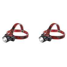 2X LED Scheinwerfer Lampe Kopf Taschenlampe Einstellbar Wasserdicht Super Hell Scheinwerfer