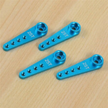 12PZ 37mm 25T Estensione del Metallo Servo Sterzo Braccio Corno per Parti del Cingolo Auto RC, Blu
