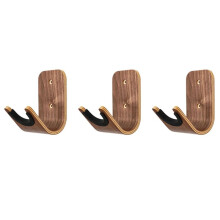 3X Suporte para Skate em Parede de Madeira Suporte para Skates e Longboards Ukulele de Guitarra EléTrica