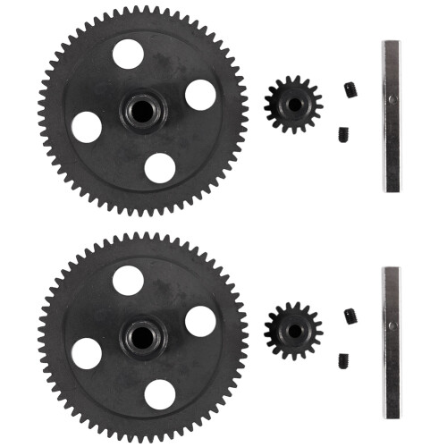 2X Spur Diff Main Gear 62T Reduction Gear 0015 for  12428 12423 1/12