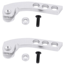 2X Metal 4-Hole Transmitter Neck Strap Balancer Adjuster for Futaba Radiolink Frsky X9D ,Silver Vertical