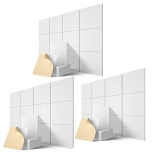 Self-Adhesive Acoustic Panels 36 Pack,12 x 12 x 0.4 Inch Sound Proof Padding,Sound Absorbing Panel for Home ,White