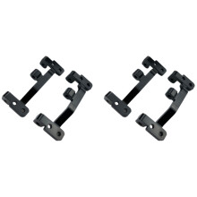 2Pair Metal Pull Rod Base for WPL C24 C14 C14K C24K 1/16 RC Car Upgrade Parts Black
