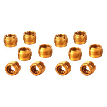 12 Pieces Female Threaded Nut Screw Adapters Microphone Clip Holder Nut Adapters for Mic Micphone Stand