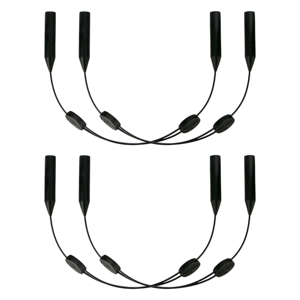 Tlily 4Pcs Glasses Strap Neck Cord Sports Eyeglasses Band Sunglasses Rope String Holder