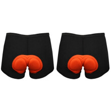 2X Bicycle Cycling Shorts und erwear Sponge Gel Bicycle Pants 3D Padded Bike Men's Sportswear Bicycle Accessories Size M