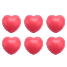 6X Heart Stress Reliever Red