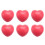 6X Herz Stress Helfer  Rot 1