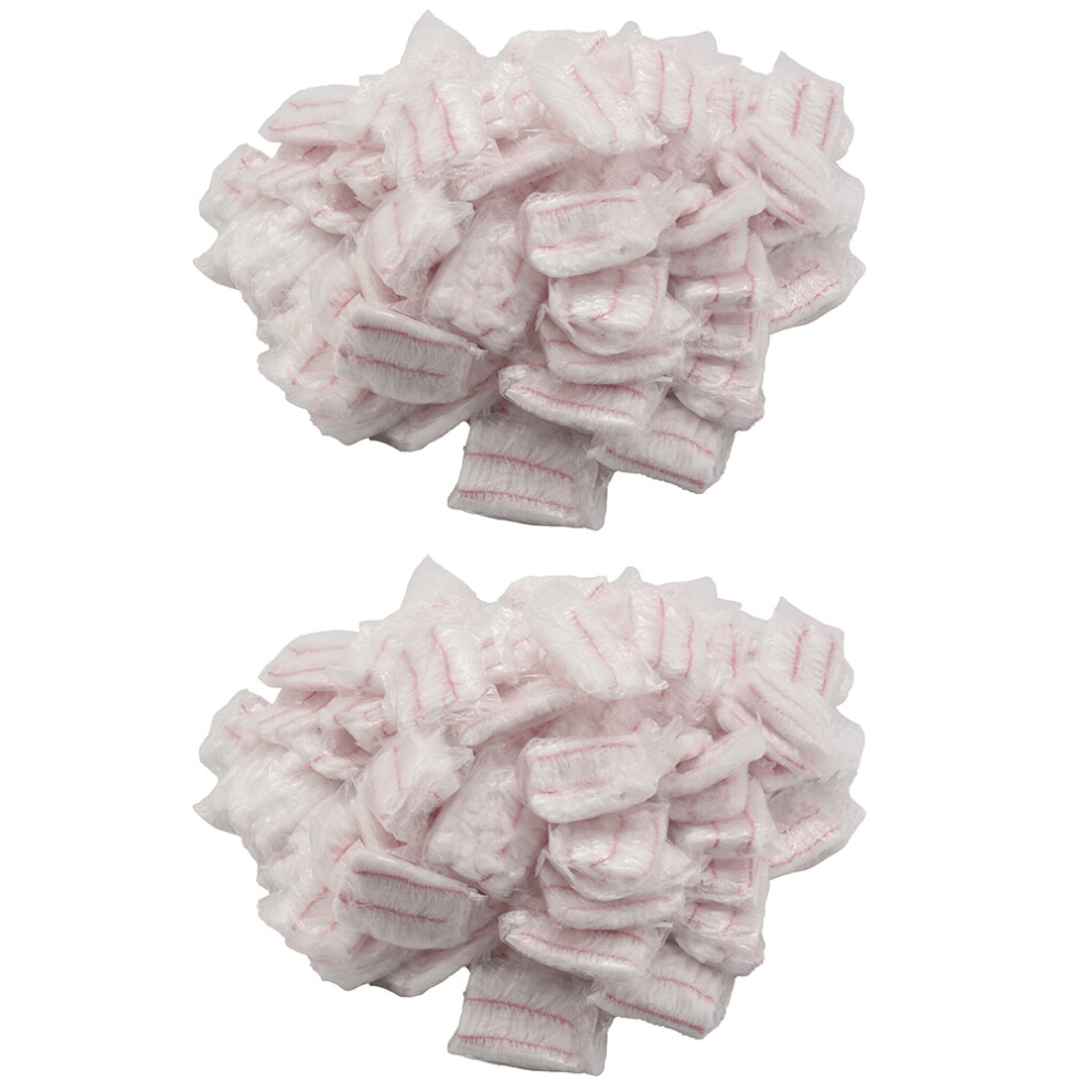 Bobotron 200Pcs Disposable Stretch Non-Woven Headband Women Girls Spa Salon Makeup Hotel Wide Hairband Travel Portable Turban