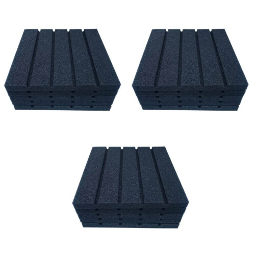 18Pcs Recording Studio Schalldaemmung Akustikplatten Schaum Dicker Schwamm Lichtabsorption Akustik