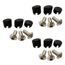 3 Set Scooter Hinten Hinten Kotflügel Kotflügel Schraube Gummi Kappe Schraube Abdeckung für M365 Elektro Roller Teile (Schwarz)