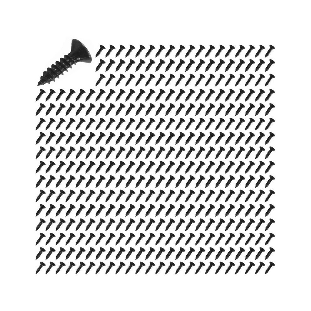 200Pcs Pickguard Screws 3Mm For Strat Style Guitar(Black) 4712344824988
