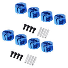 2 set Blu RC Metallo 7.0 Ruota Esagonale 12mm con Vite A Perno per HSP HPI RC Auto