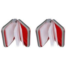 2X 40 Cd Dvd Disco Album di Immagazzinaggio Trasporta la Copertura Della Cassa del Raccoglitore del Supporto del Manicotto Sacchetto Duro Box - Red