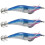 3 Stück Blau Blinkende LED FischköDer Blitzlicht 10 cm Minnow Leucht Squid Jig Garnele KöDer Nacht Fischen KöDer 2