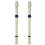 2X Strumento Musicale 6 Fori Flauto Flauto Soprano - Bianco Blu 1