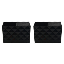 2X Schwarz Professionelle Salon Scher Halter für Stylist Schere Rack Halter Fall Haarspangen Aufbewahrungsbox Friseur Kämme Organizer