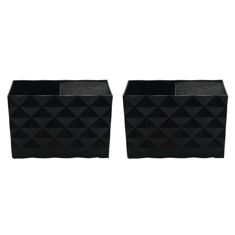 Tlily 2X Salon Shear Holder For Stylist Scissors Rack Holder Case Hair Clips Storage Box Hairdressing Combs Organizer