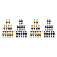 44 Pz Giocatore di Pallacanestro Tabella Degli Uomini Uomo Giocatore di Calcio Parte Giallo + Blu Reale con Palla