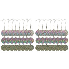48PCS Bird Repellent Discs Reflective Hanging Device to Keep Birds Away Like for Pigeons