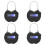 4X   Lock LCD Display  Lock Multifunction Travel Electronic Timer,USB Rechargeable Temporary Timer Padlock 1