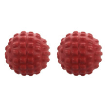 2X Pu Foam Bump Fascia Muscle Relaxation Fitness Massage Waterproof and Easy to Clean Health Care -Red