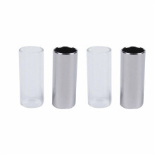 4 Stück Glasschlitten und Metallschlitten für Gitarre, Bass, Medium (6 cm)