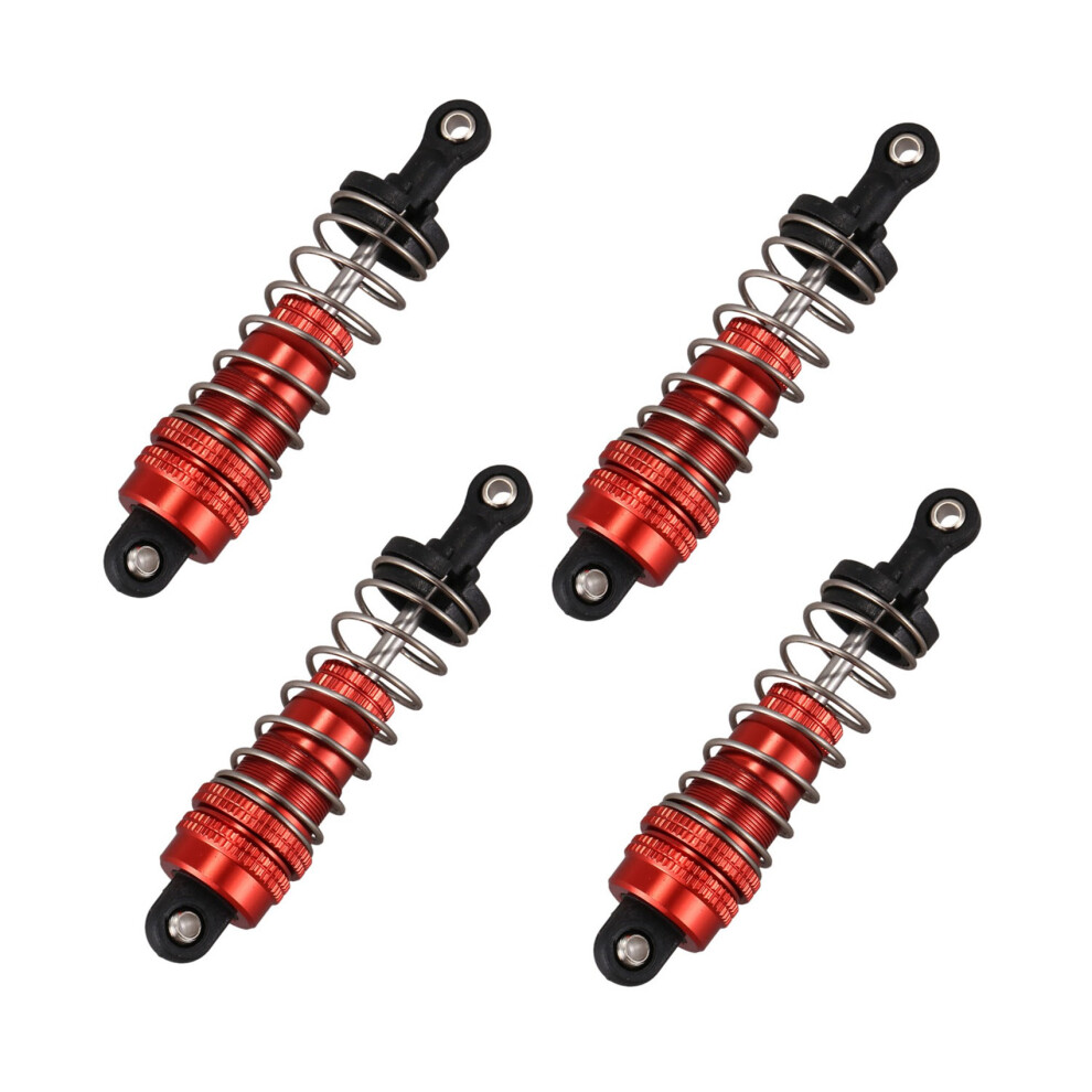 4Pcs Metal Damper Replacement Accessory For 144001 1/14 4Wd Rc Drift Racing Car Parts, Red 6033977966066