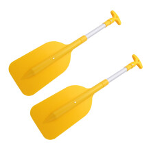 2 Pièces Séries Télescopique Paddle Portable Pliable Réglable en Alliage D'Aluminium Aviron Sécurité Bateau Accessoires