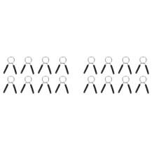 16x Dumbbell Spring Collars, Exercise Barbell Clip Clamps for Weight Bar Dumbbells Gym Fitness Training Weight-Lifting