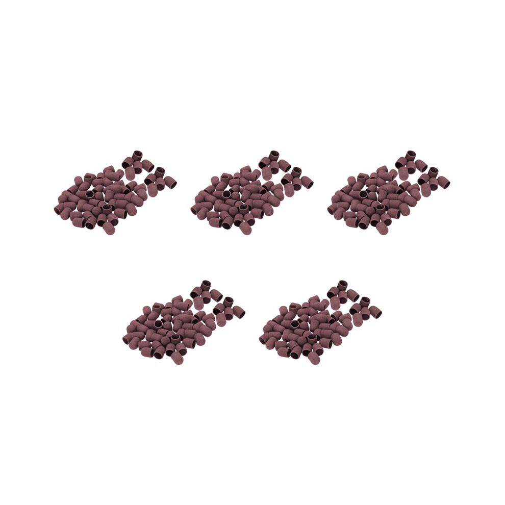 250Pcs Sanding Bands Block Caps Without Grip 80 120 180 13X19mm Sanding Cap Manicure Pedicure Electric Nail Drill-02