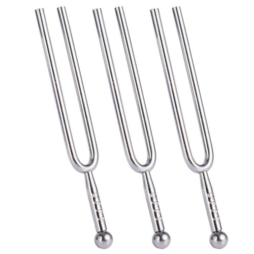 3X A Tuning Fork - "A" 440 Hz with Soft Shell Case