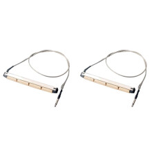 2X Transducer Pickup Piezo Suit für 4-Saitige Akustik-Bassgitarre
