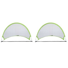 2 Piece Soccer Football Goal Net Folding Training Goal Net Tent Kids Indoor Outdoor Toy,Green