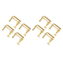 8St Violin Fine Tuners Guld Violin Parts String Adjusters Ersättning för 4/4 Violin