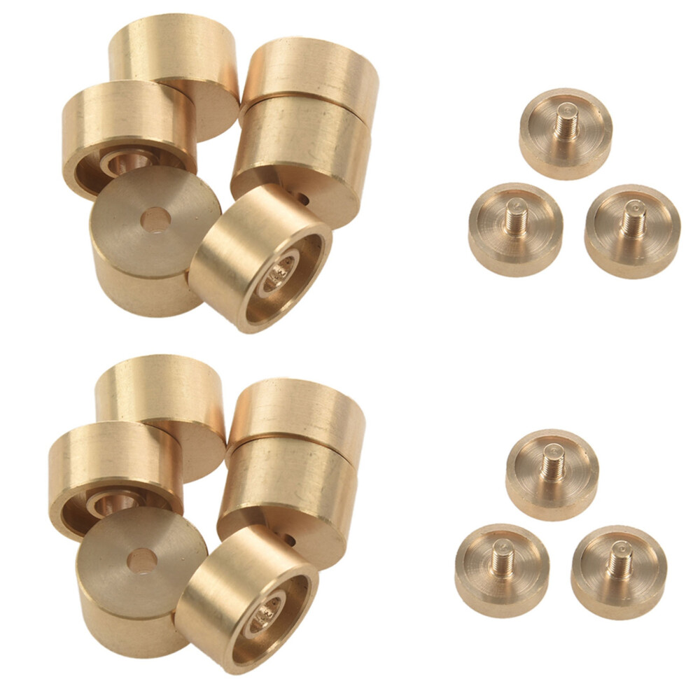 2 Set Trumpet Valve Finger Buttons Trumpet Parts Accessories Musical Instrument Accessories For Trumpet - Golden 4712483983881