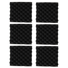 6Stck 25X25X5CM Schalldaemmungs Schaum Ei Kisten Studio Akustikschaum Schalldaemmungs Behandlungs Ei Profil Keil