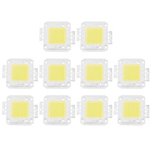 10X 50W LED Driver Wodoodporny zasilacz IP67 High Power Adapter + 50W LED Chip Żarówka Energooszczędna dla DIY Daylight