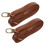 2X DIY Replacement Leather Bag Shoulder Strap Handle  Body Adjustable 140 x 2cm, Brown 1