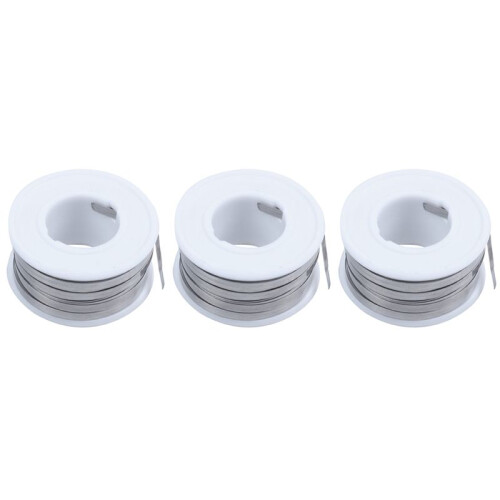 3pcs 7.5M 24.6Ft 0.2X3mm Nichrome Flat Heater Wire for Heating Elements
