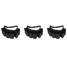 Pacote com 18 Garrafas Portáteis Saco Cinto de Cerveja Garrafas de Vinho Suporte para Latas de Bebidas, Preto