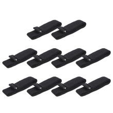 10X Herzfrequenzgurt Brustgurt für Coospo Polar Wahoo Mount Herzfrequenzsensor Monitor Elastisches Weiches Gurtband Schwarz