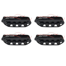 4X Rc Tank Roboter Tank Auto Chassis Kit Gummiraupenkette für 130 Motor Diy Roboter Spielzeug für Kinder