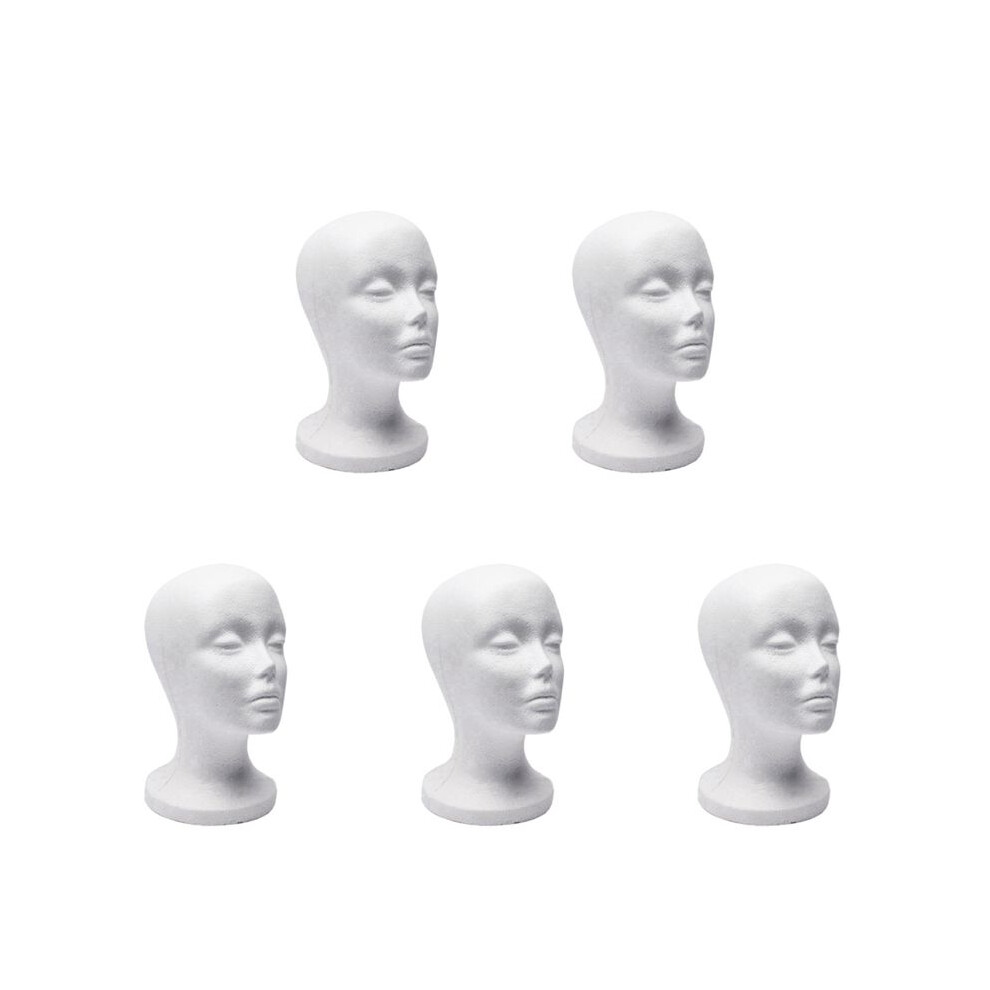 5X Foam Mannequin  Model Sunglasses Eyeglass Stand Hat Cap Display Holder Headset Mannequin  Display Stand Rack