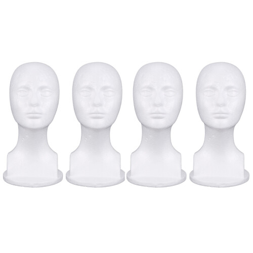 4X  Mannequin Foam  Model Glasses Hat Wig Display Stand