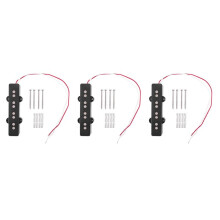 3X Professionista Basso Elettrico Tipo Aperto Pickup un Ponte Silenzioso per Jazz Bass Jb Style un 4 Corde, Nero 95X18,3Mm
